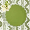 Mrs. Alice Apple Green Isabella Round Placemats (Set of 4)< Summer Table Linen | Placemats