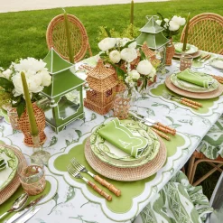 Mrs. Alice Apple Green Pagoda Lantern Set< Year-round Decorations | Spring Decorations