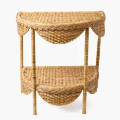 Mrs. Alice Aria Rattan Braided Side Table< Furniture | Furniture