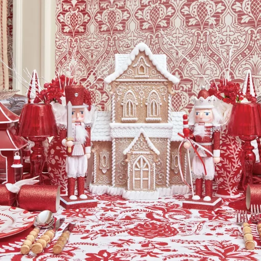 Mrs. Alice Assorted Red Glitter Nutcracker Trio< Christmas Decorations