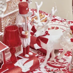 Mrs. Alice Assorted Red Glitter Nutcracker Trio< Christmas Decorations