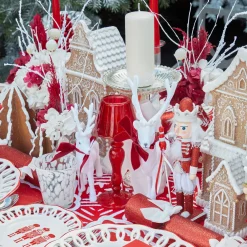 Mrs. Alice Assorted Red Glitter Nutcracker Trio< Christmas Decorations