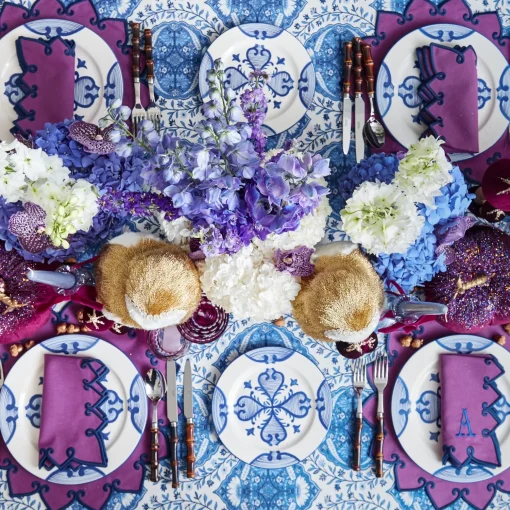 Mrs. Alice Aubergine Anita Engraved Glass (Set of 4)< Glasses