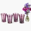Mrs. Alice Aubergine Positano Glasses (Set of 4)< Summer Glassware | Glasses