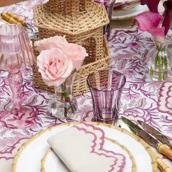 Mrs. Alice Aubergine Positano Glasses (Set of 4)< Summer Glassware | Glasses