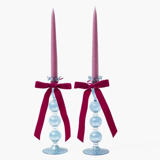 Mrs. Alice Aubergine Velvet Bow (Set of 4) - 20cm< Napkin Rings & Bows