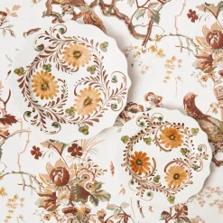 Mrs. Alice Autumn Flowers Dinner & Starter Plates (Set of 8)< Crockery Sets