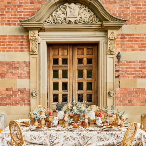 Mrs. Alice Autumn Flowers Dinner & Starter Plates (Set of 8)< Crockery Sets