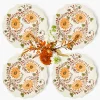 Mrs. Alice Autumn Flowers Dinner Plates (Set of 4)< Dinner Plates | Crockery Sets