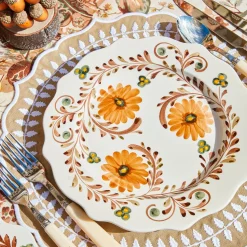 Mrs. Alice Autumn Flowers Dinner Plate< Dinner Plates