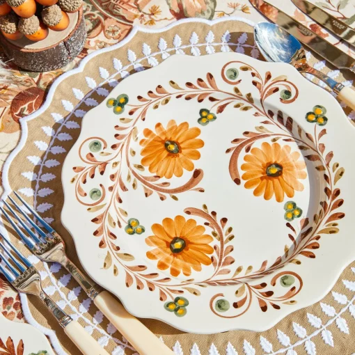 Mrs. Alice Autumn Flowers Dinner Plate< Dinner Plates
