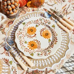 Mrs. Alice Autumn Flowers Dinner Plate< Dinner Plates
