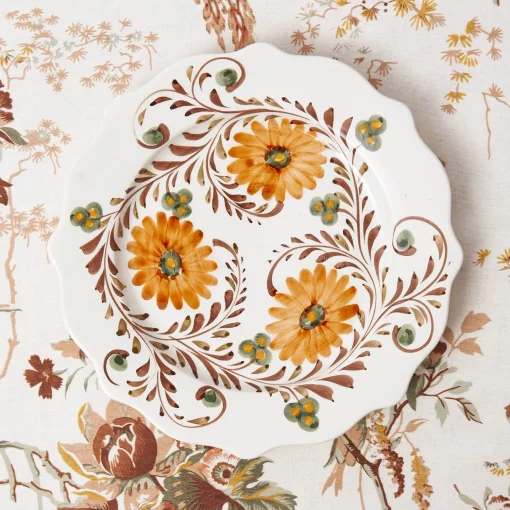 Mrs. Alice Autumn Flowers Dinner Plate< Dinner Plates