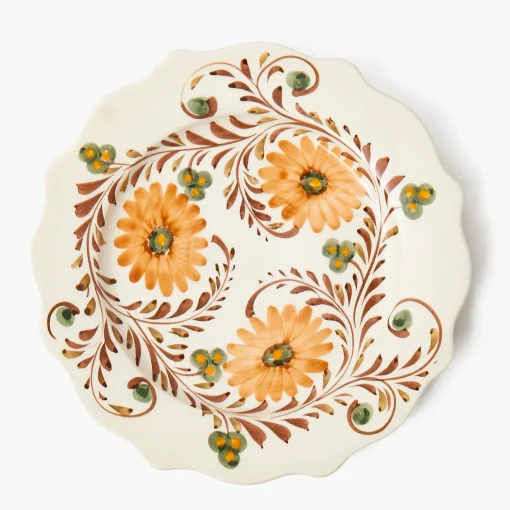 Mrs. Alice Autumn Flowers Dinner Plates (Set of 4)< Dinner Plates | Crockery Sets