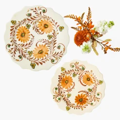 Mrs. Alice Autumn Flowers Starter Plate< Starter Plates