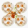 Mrs. Alice Autumn Flowers Starter Plates (Set of 4)< Starter Plates | Crockery Sets