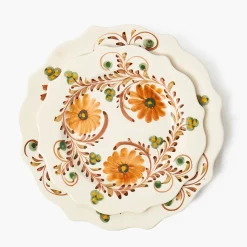 Mrs. Alice Autumn Flowers Starter Plate< Starter Plates