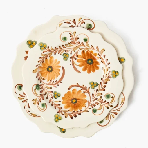 Mrs. Alice Autumn Flowers Starter Plate< Starter Plates