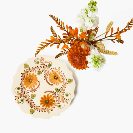 Mrs. Alice Autumn Flowers Starter Plates (Set of 4)< Starter Plates | Crockery Sets