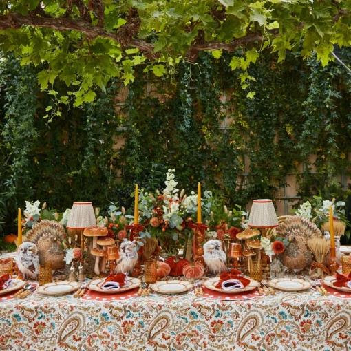 Mrs. Alice Autumnal Paisley Tablecloth< Tablecloths