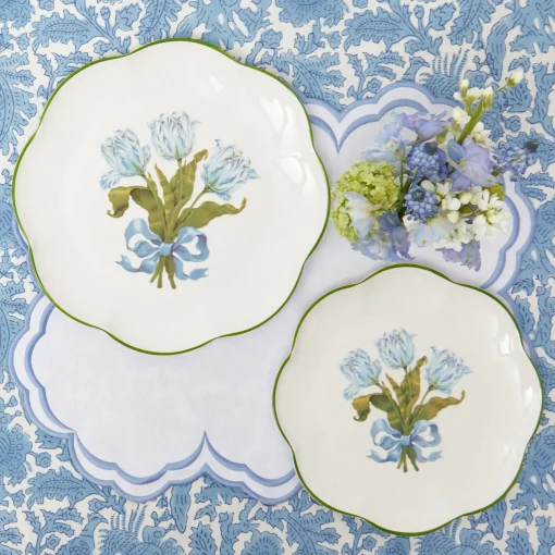 Mrs. Alice Azure Pheasant Tablecloth< Tablecloths | For Her