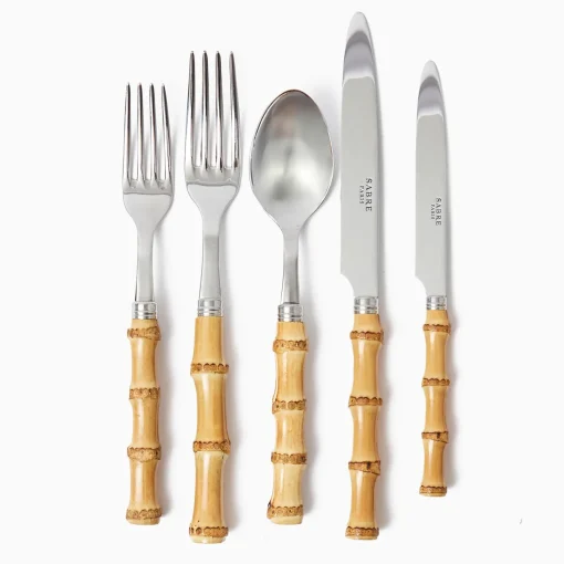 Mrs. Alice Bamboo Cutlery Set (5 Piece)< Cutlery Sets