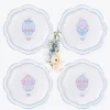 Mrs. Alice Bea Balloon Dinner & Starter Plates (Set of 8)< Crockery Sets