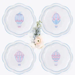 Mrs. Alice Bea Balloon Dinner & Starter Plates (Set of 8)< Crockery Sets