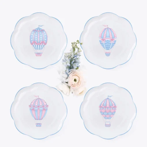 Mrs. Alice Bea Balloon Starter Plates (Set of 4)< Starter Plates | Crockery Sets