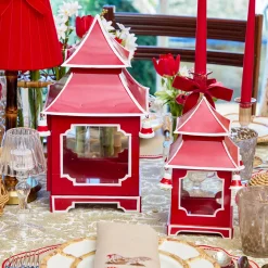 Mrs. Alice Berry Red Pagoda Lantern< Year-round Decorations | Spring Decorations
