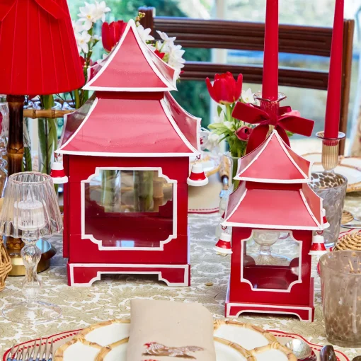 Mrs. Alice Berry Red Pagoda Lantern< Year-round Decorations | Spring Decorations