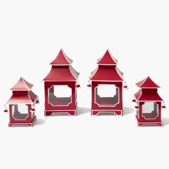 Mrs. Alice Berry Red Pagoda Lantern< Year-round Decorations | Spring Decorations