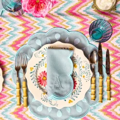 Mrs. Alice Bettina Blue Napkins (Set of 4)< Summer Table Linen | Napkins
