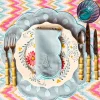 Mrs. Alice Bettina Blue Placemats & Napkins (Set of 4)< Summer Table Linen | Table Linen Sets