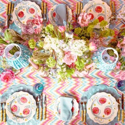 Mrs. Alice Bettina Blue Placemats & Napkins (Set of 4)< Summer Table Linen | Table Linen Sets