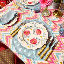 Mrs. Alice Bettina Blue Placemats (Set of 4)< Summer Table Linen | Placemats
