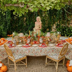 Mrs. Alice Bettina Burnt Orange Placemats & Napkins (Set of 4)< Table Linen Sets | Mrs. Alice Monogram