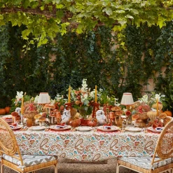 Mrs. Alice Bettina Burnt Orange Placemats & Napkins (Set of 4)< Table Linen Sets | Mrs. Alice Monogram