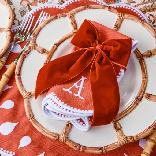 Mrs. Alice Bettina Burnt Orange Placemats (Set of 4)< Placemats