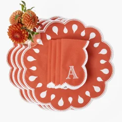 Mrs. Alice Bettina Burnt Orange Placemats (Set of 4)< Placemats