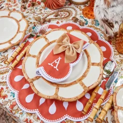 Mrs. Alice Bettina Burnt Orange Placemats (Set of 4)< Placemats