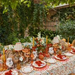 Mrs. Alice Bettina Burnt Orange Placemats & Napkins (Set of 4)< Table Linen Sets | Mrs. Alice Monogram