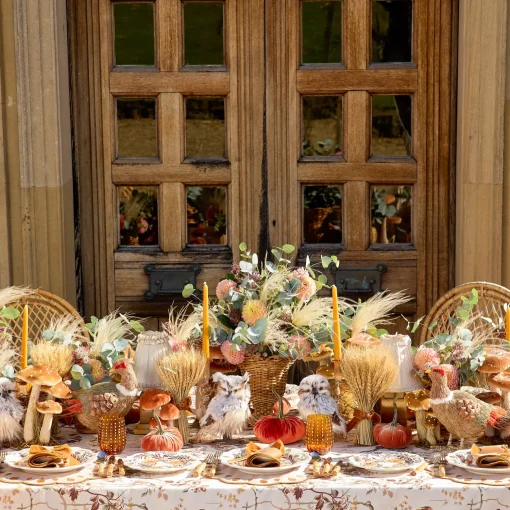Mrs. Alice Bettina Taupe & Mustard Placemats (Set of 4)< Placemats