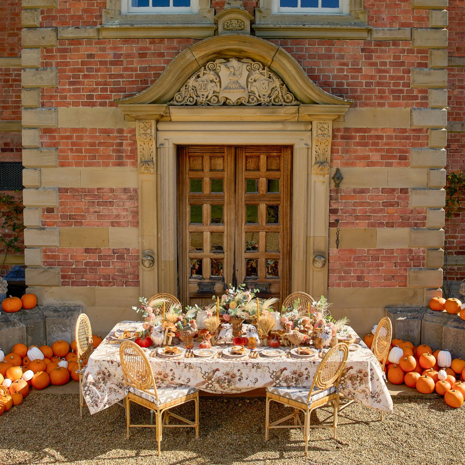 Mrs. Alice Bettina Taupe & Mustard Napkins (Set of 4)< Napkins | Mrs. Alice Monogram