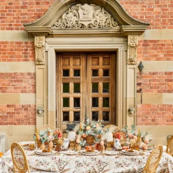 Mrs. Alice Bettina Taupe & Mustard Napkins (Set of 4)< Napkins | Mrs. Alice Monogram