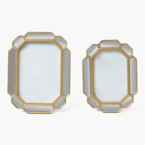 Mrs. Alice Beveled Edge Mirror Photo Frames (Set of 2)< For Her | For The Homemaker