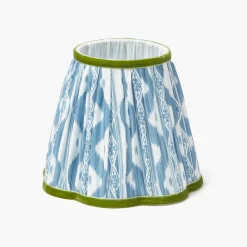 Mrs. Alice Blue & Green Ikat Lampshade (18cm)< Summer Lighting | Lampshades