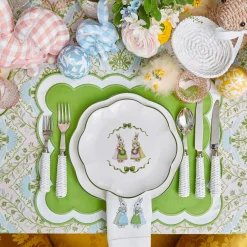 Mrs. Alice Blue & Pink Cottontail Bunny Starter Plates (Set of 4)< Starter Plates | Crockery Sets