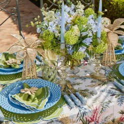 Mrs. Alice Blue Basketweave Dinner Plates (Set of 4)< Summer Crockery | Dinner Plates