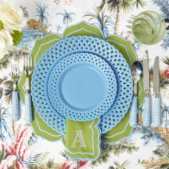 Mrs. Alice Blue Basketweave Starter Plates (Set of 4)< Summer Crockery | Starter Plates